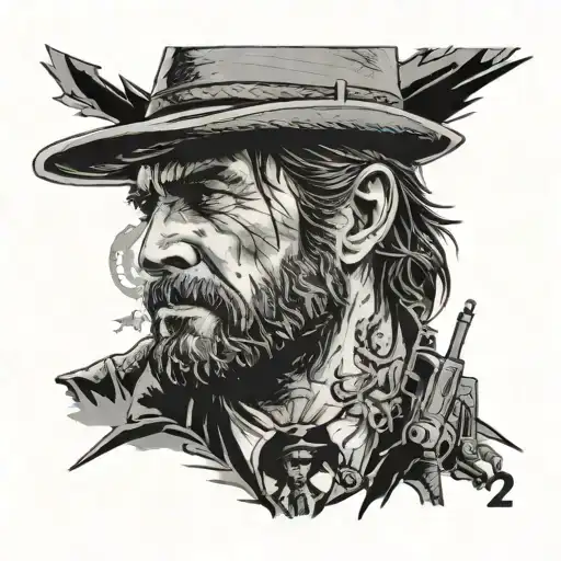 red dead redemption 2 tattoo design idea