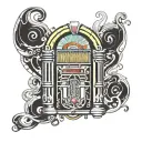 Wurlitzer jukebox tattoo design idea
