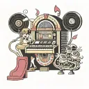 Wurlitzer jukebox tattoo design idea