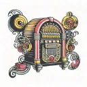 Wurlitzer jukebox tattoo design idea