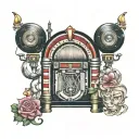Wurlitzer jukebox tattoo design idea