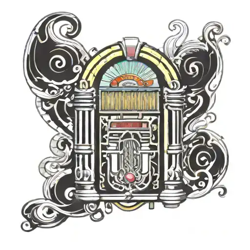 Wurlitzer jukebox tattoo design idea
