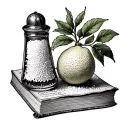 salt shaker book and a lemon tree tattoo design idea