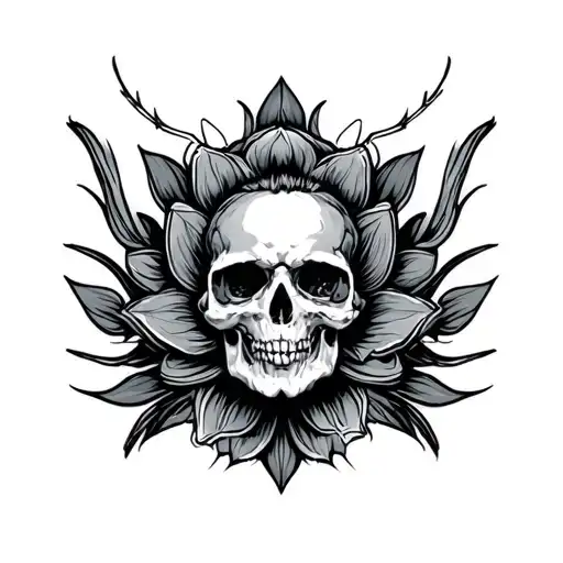 Blackout tattoo design idea