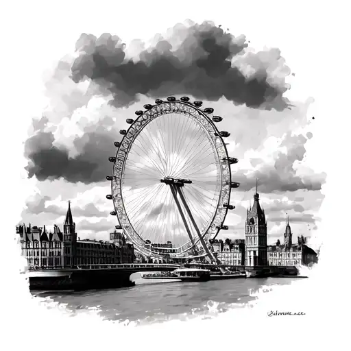 London Eye tattoo design idea