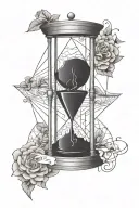 this too shall pass written/ shit happens/hourglass tattoo design idea