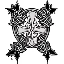 Celtic cross tattoo design idea
