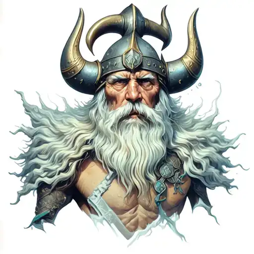 lymphoma represented by a Viking  tattoo design idea