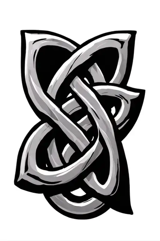 Celtic knot symbol tattoo design idea