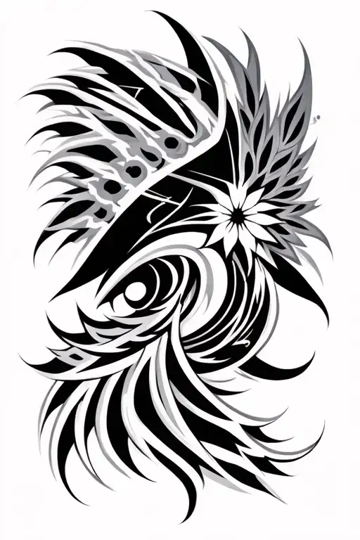cyberpunk filipino tribal tattoo inspired tattoo design idea