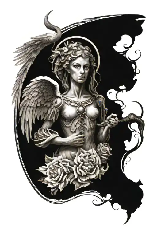 arch angel michael tattoo design idea
