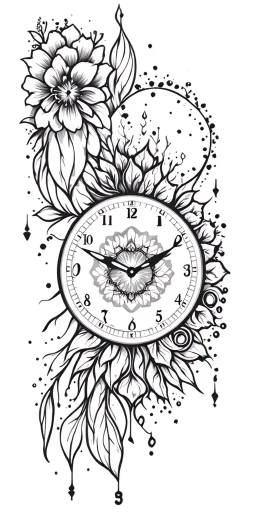 dream catche, watch face, pain, joy, faith tattoo design tattoo design idea