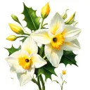 Holly And Narcissus tattoo design idea