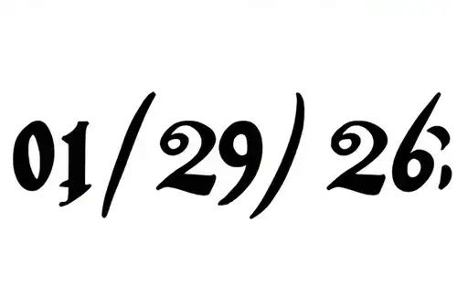 "01/29/26❤️" tattoo design idea