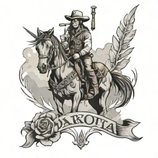 western style tattoos Dakota tattoo design idea