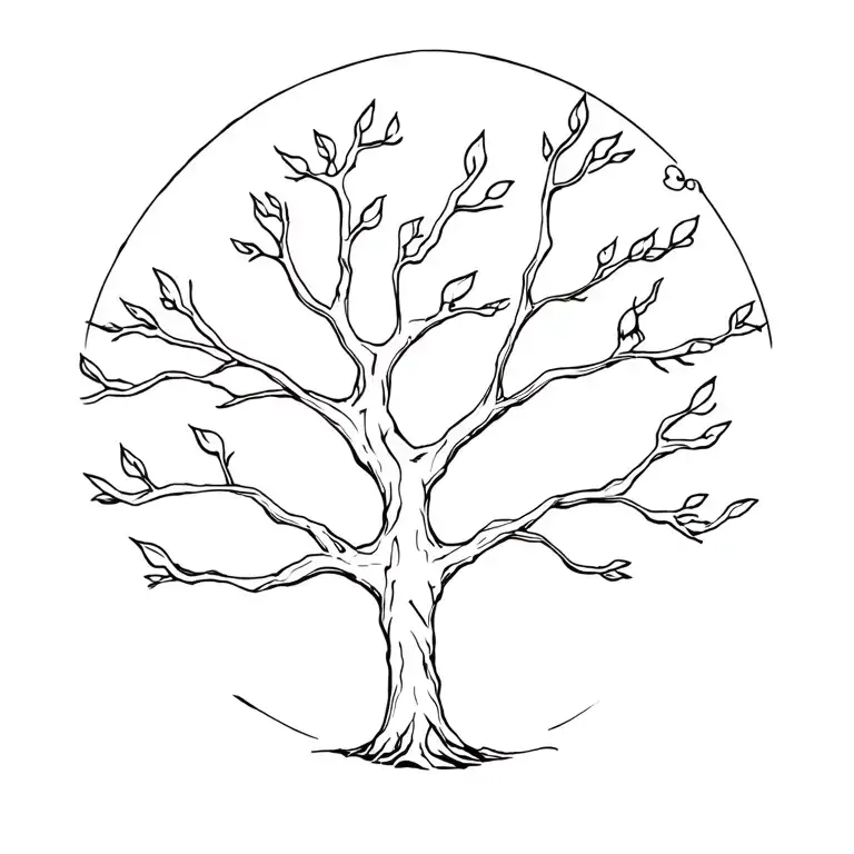 tree tattoo design idea