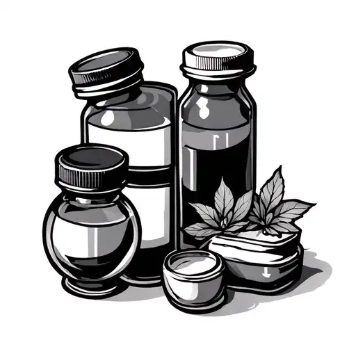 Pharmacy tattoo design idea