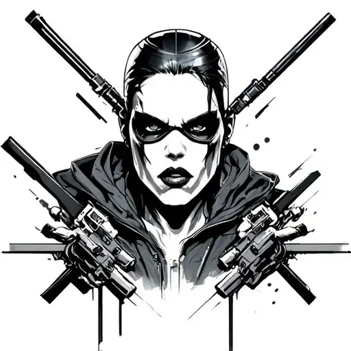 Cyberpunk 2077 tattoo design idea