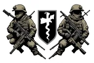 Army medical combat iraq tattoo design idea