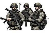 Army medical combat iraq tattoo design idea