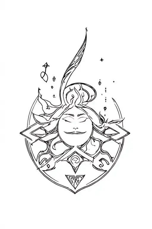 The Sleep Token Logo tattoo design idea