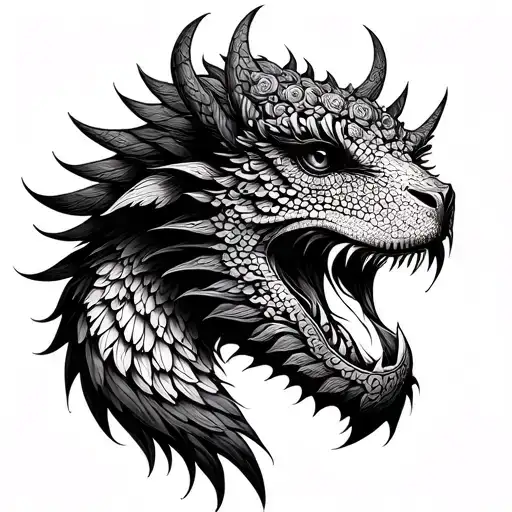 Create a tattoo featuring mythological creatures from Puerto Rican and Washington State folklore tattoo design idea