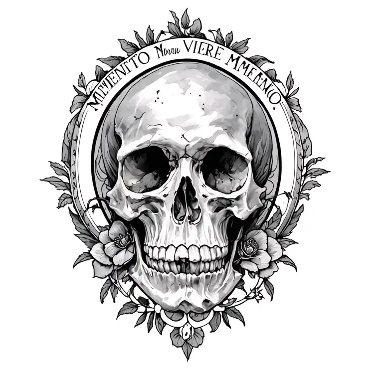 Memento Mori Memento Vivere Memento Amoris tattoo design idea