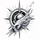 Tattoo Design: “Infinite Carrier” Main elements: 1. Atlas (Greek mythology) • Atlas's original name “ἄτλας” (Greek tattoo design idea