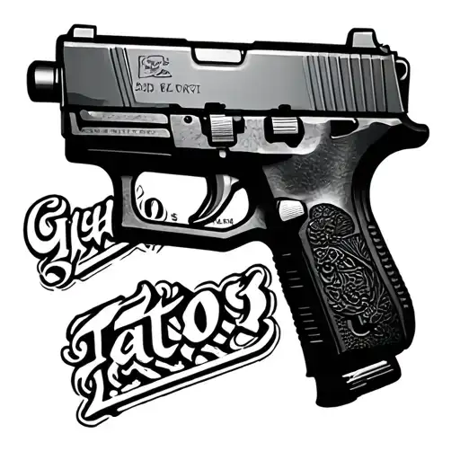 Glock 19 tattoo design idea