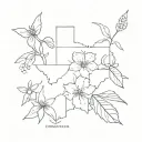 state flowers Massachusetts, Texas,Kentucky, oklahoma, Washington, Oregon, illinois tattoo design idea