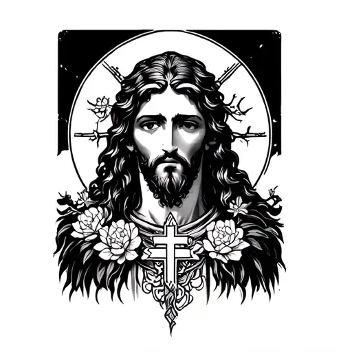 japanese style christian tattoo tattoo design idea