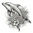 Dolphin and Tamaraws tattoo design idea