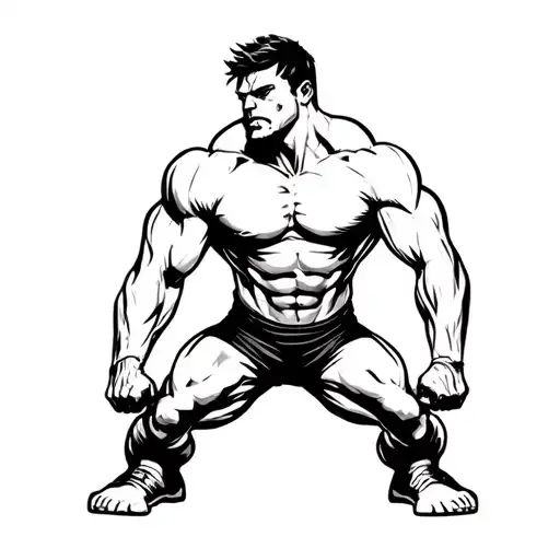 Deadlift tattoo design idea