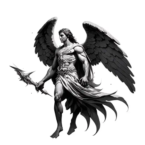 Raphael Archangel tattoo design idea