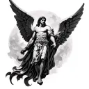 Raphael Archangel tattoo design idea