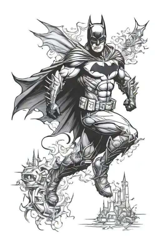 batman tattoo design idea