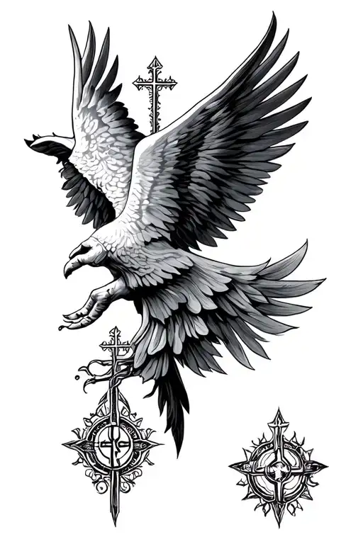 Roman Catholic tattoo design idea