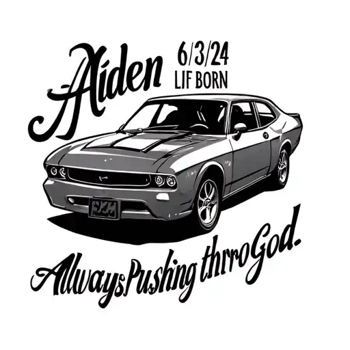 My sons name Aiden, born 6/3/24, life, always pushing through, god tattoo design idea