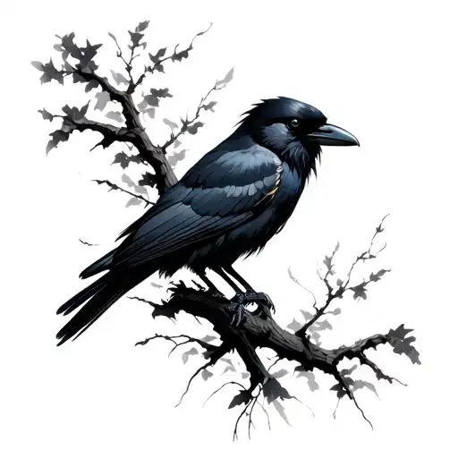 Itachi Crows tattoo design idea