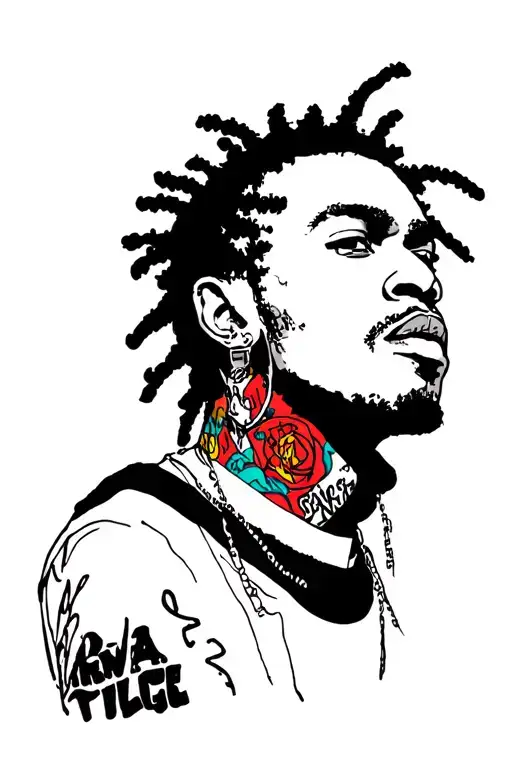 Basquiat tattoo design idea