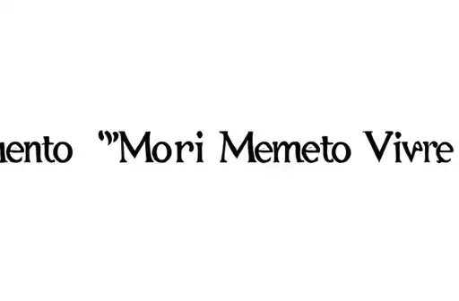 "Memento Mori Memento Vivere" tattoo design idea