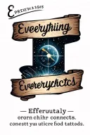 Coordinates Quote "Eventually everything connects" tattoo design idea