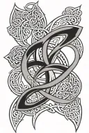spearhead Celtic knotwork design incorporating tattoo design idea
