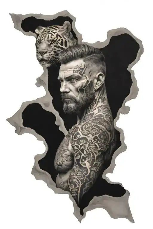 strength and endurance tattoo design idea