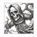 Casper + Grim Reaper tattoo design idea