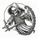 Casper + Grim Reaper tattoo design idea