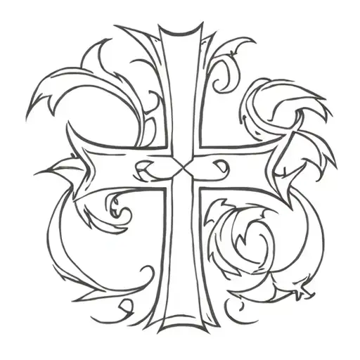 St George's Cross emblem tattoo tattoo design idea