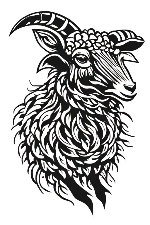 black sheep tattoo design idea