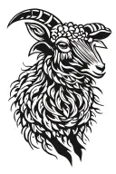 black sheep tattoo design idea
