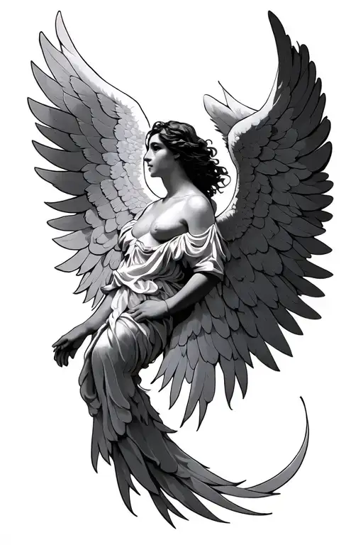 Gabriel Angel Wings tattoo design idea